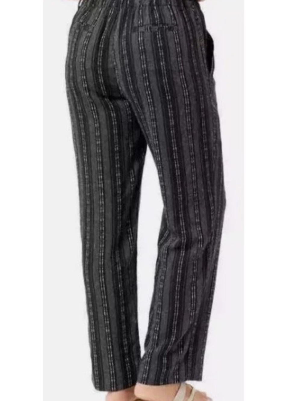 Briggs Linen-blend Striped Pull On Pants NWT - Picture 3 of 5